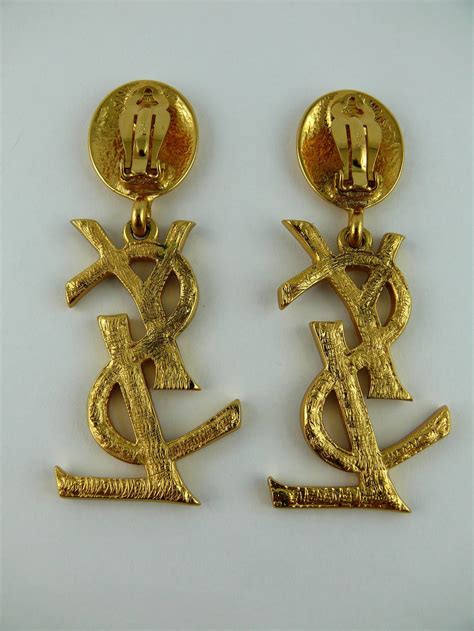 replica yves saint laurent earrings|ysl earrings vintage.